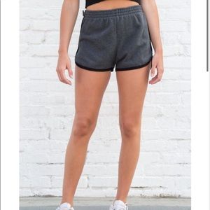 Brandy Melville Lisette Shorts in Dark Charcoal Grey